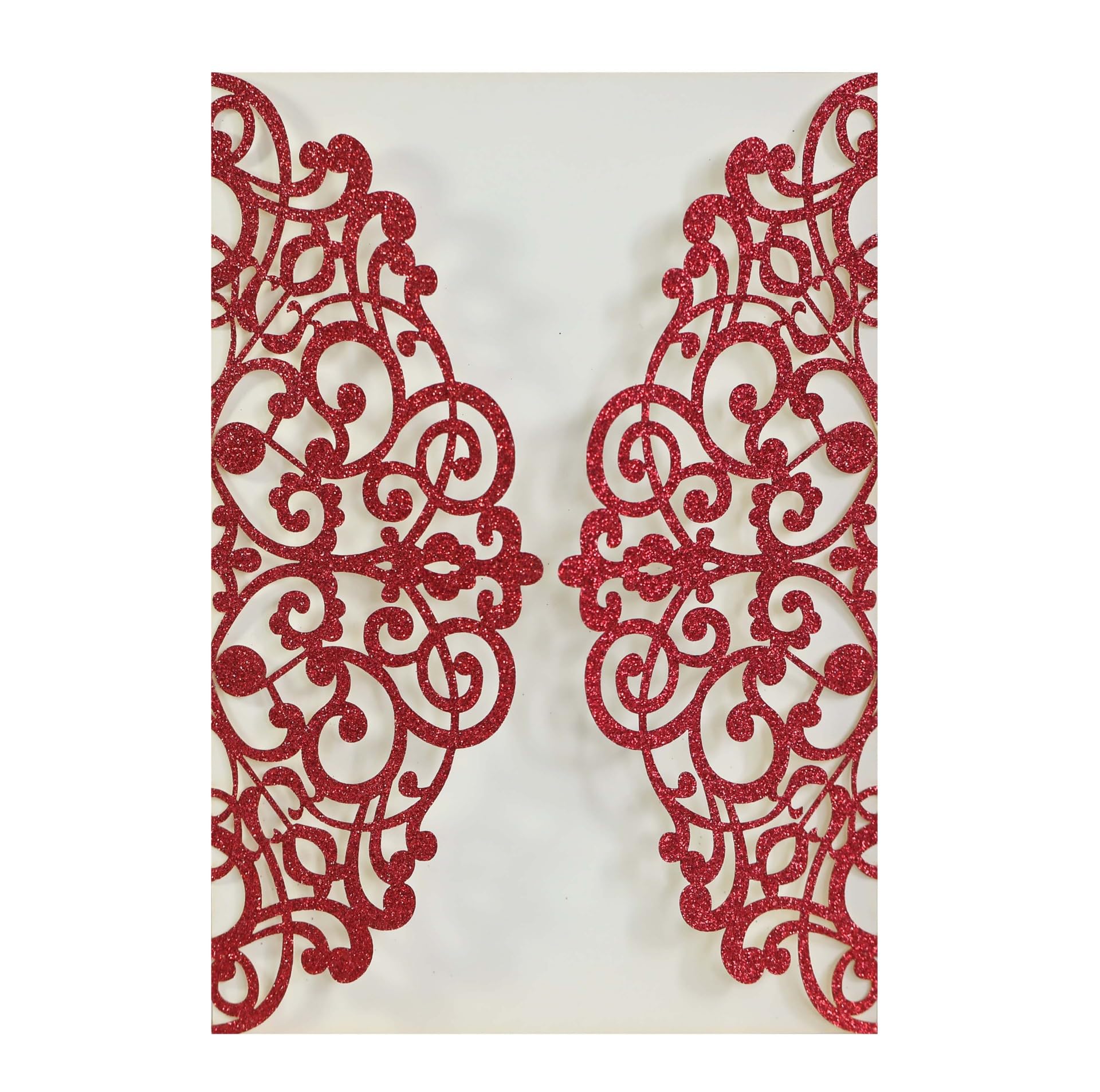 50sets Exquisite Glitter Red birthday party wedding invitation
